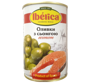 Оливки Iberica з сьомгою 280г