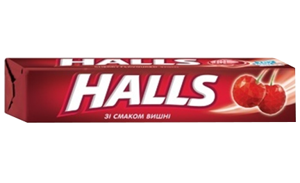 Льодяники Halls Ментол Вишня 25,2г