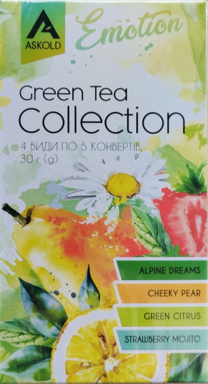 Чай Askold асорті Green Tea Collection 20 ф/п