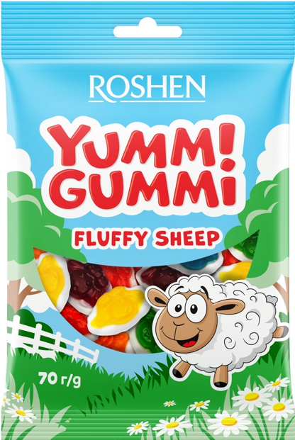 Цукерки Roshen Yummi Gummi Fluffy Sheep 70г