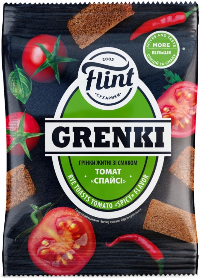 Грінки Flint Томат Спайс 55г