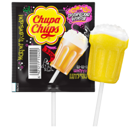 Льодяник Chupa Chups B-Pop тропічні фрукти 15г