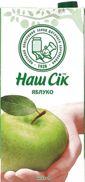 Нектар ОКЗДХ Наш Сік Яблучний 1,93л ТПАК