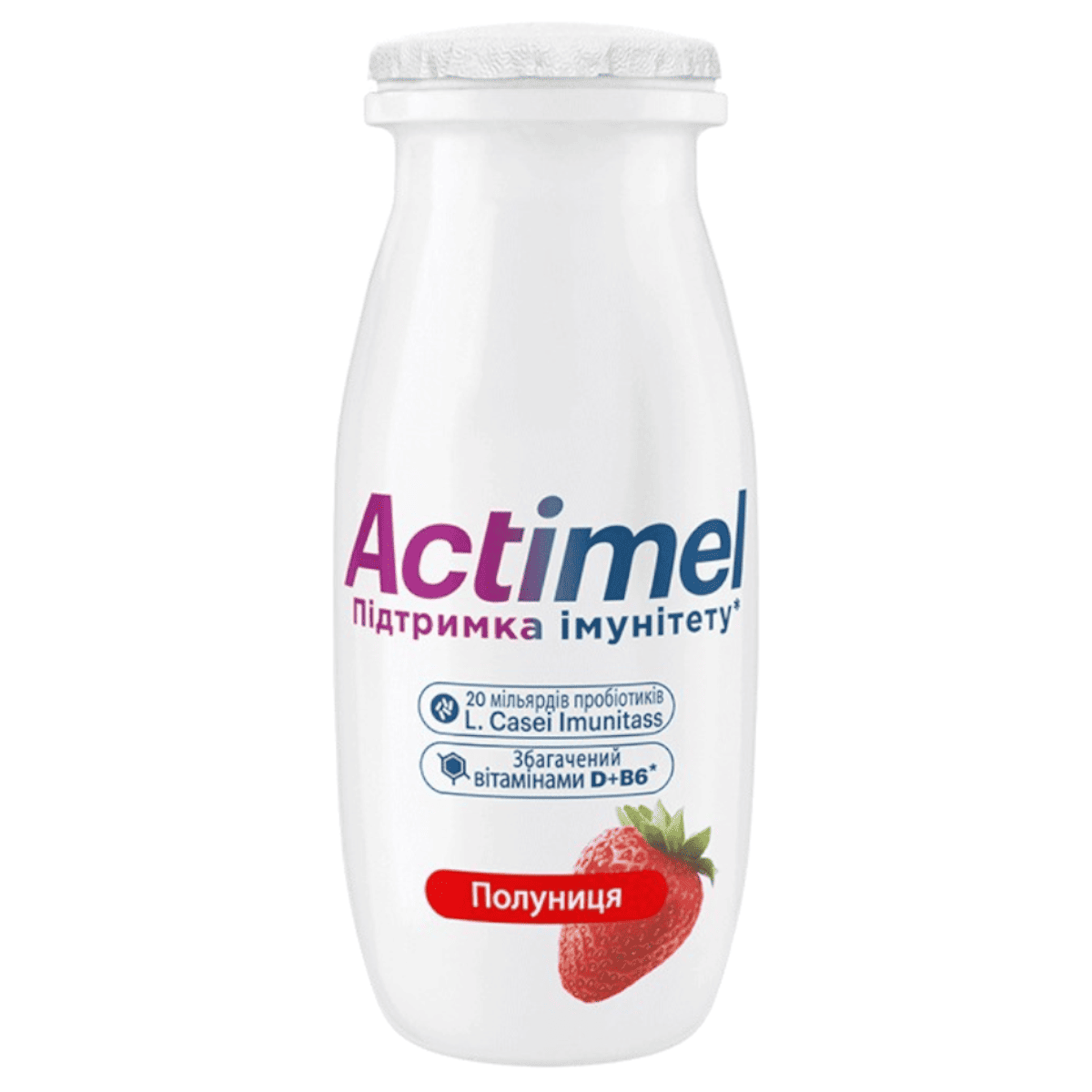 Йогурт Actimel полуниця 1,4% 100г ПЕТ