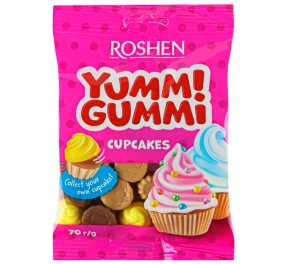 Цукерки Roshen Yummi Gummi CupCakes 70г