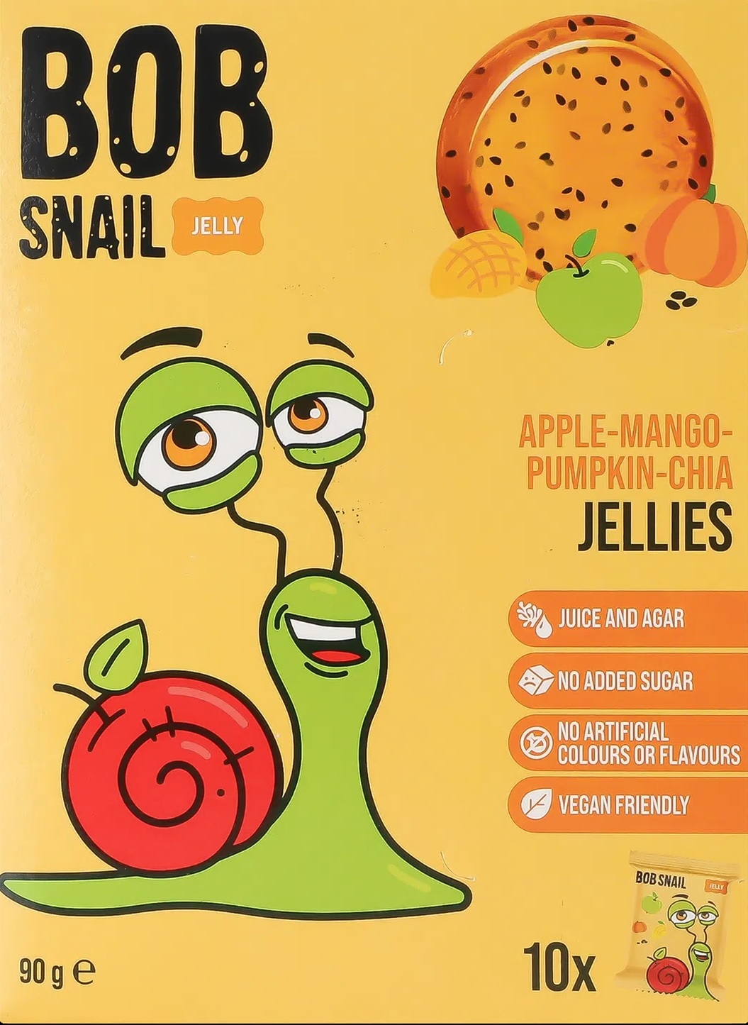 Мармелад Bob Snail Манго-Гарбуз-Чіа 90г
