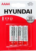 Батарейки Hyundai R03 AA BL4 Heavy Duty 4 шт.